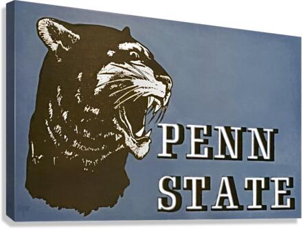 Vintage Penn State Nittany Lion Art Canvas Print