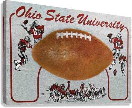 1982 Ohio State Football Art Canvas Print