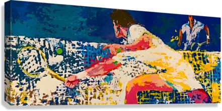 The Net Shot Tennis Art by LeRoy Neiman Canvas Print
