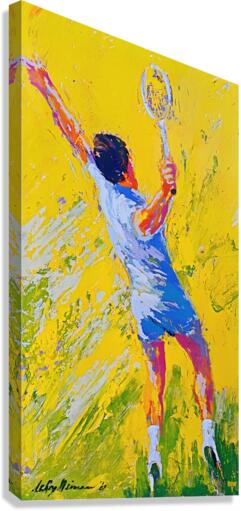 1969 Big Serve Tennis Art by LeRoy Neiman by Row One Brand Wall Art