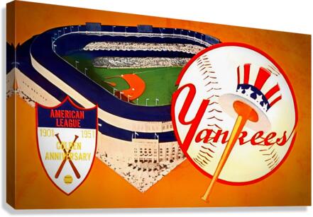 1951 Yankees Remix Canvas Print