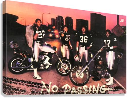 1985 Nike No Passing Reproduction Art by Row One Brand Wall Art