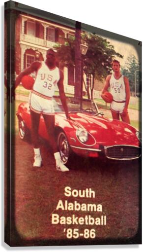 1985 South Alabama Jaguars Viewfinder Slide Art Canvas Print