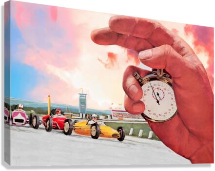 Auto Racing Stopwatch Art by Row One Brand Wall Art
