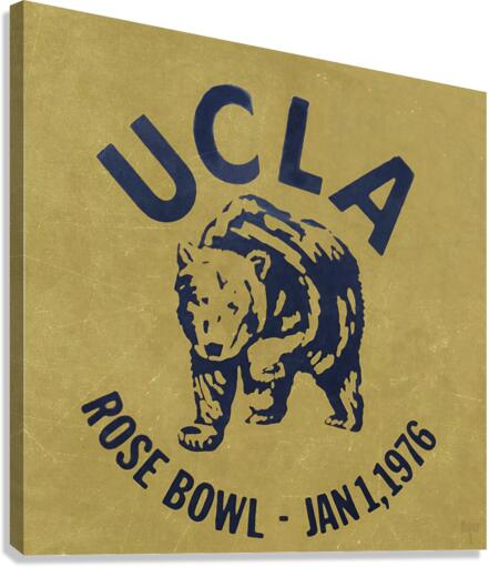 1976 UCLA Bruins Rose Bowl Art Canvas Print