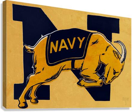 Vintage Navy Art Canvas Print