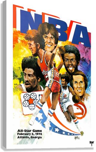 1978 NBA All-Star Game Art Canvas Print