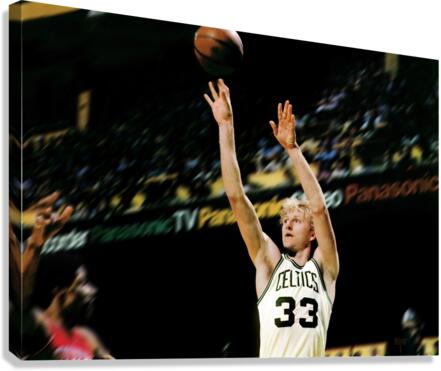 1981 Larry Bird Jumper Canvas Print