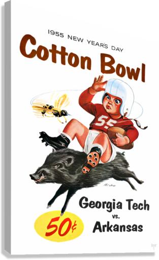 1955 Cotton Bowl Georgia Tech vs. Arkansas Canvas Print
