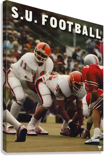 1980 Syracuse Football Art Canvas Print