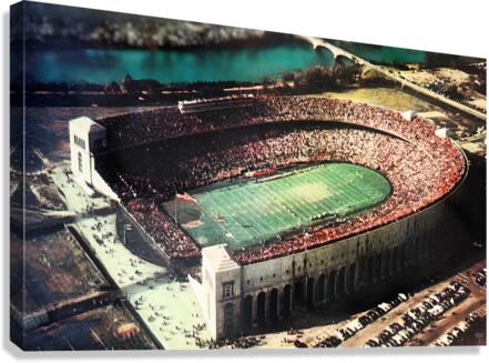 Vintage Ohio Stadium Gameday Art Canvas Print