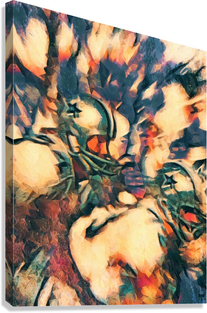 Dallas Cowboys Throwback Abstract Art Canvas Print