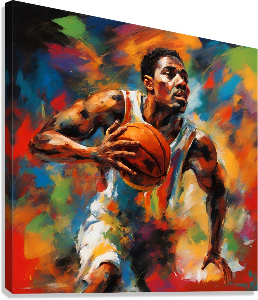 To The Hoop  Canvas Print