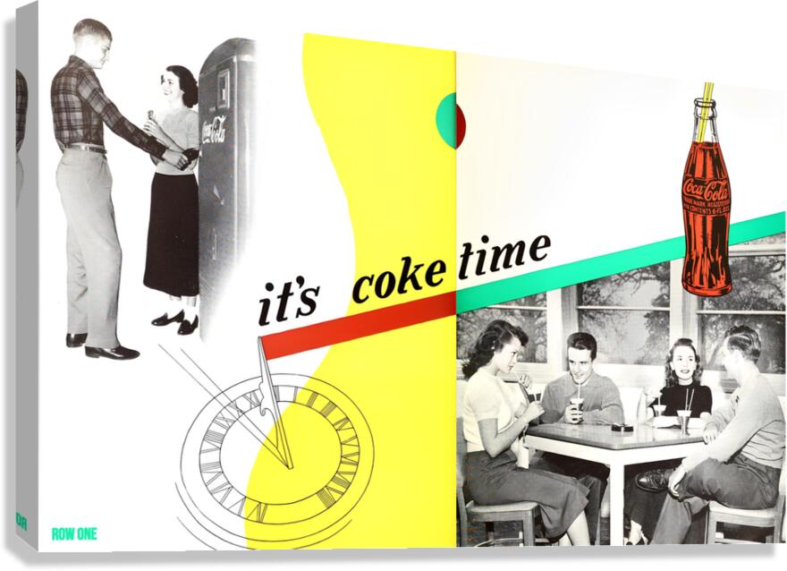 1949 Coke Art Canvas Print