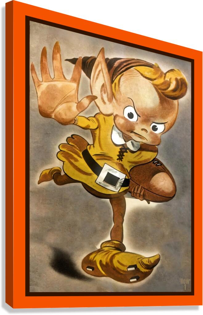 1946 Cleveland Browns Art  Canvas Print