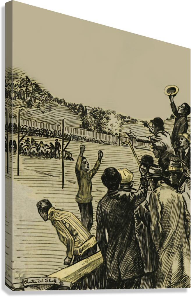 1923 Football Game by Chester W. Slack  Canvas Print