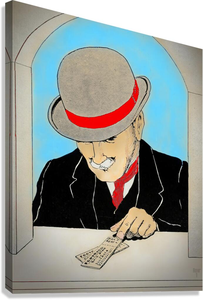 Man Purchasing Tickets for Ohio State Game Canvas Print