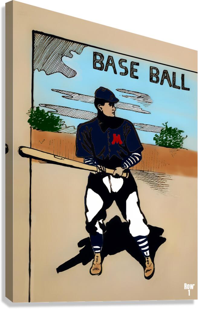 Early 1900s Ole Miss Baseball Art Canvas Print