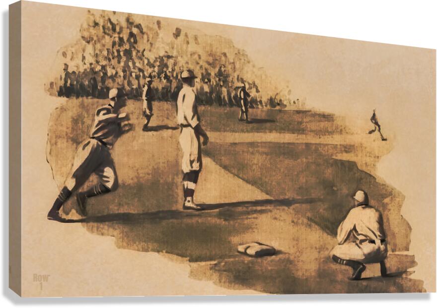 Rounding Third Canvas Print