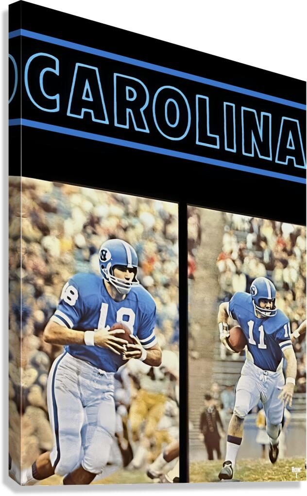 1967 North Carolina Football Art Remix Canvas Print