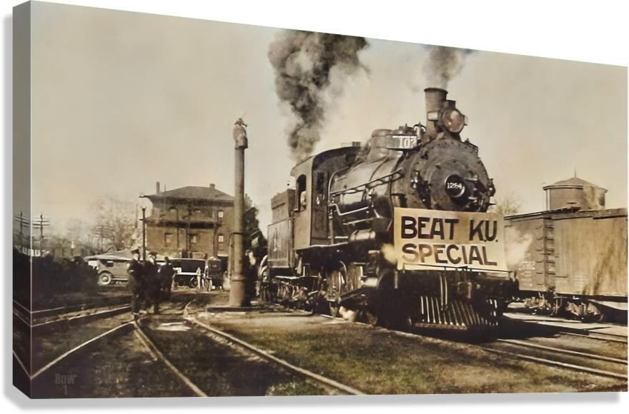 Beat KU Train Canvas Print