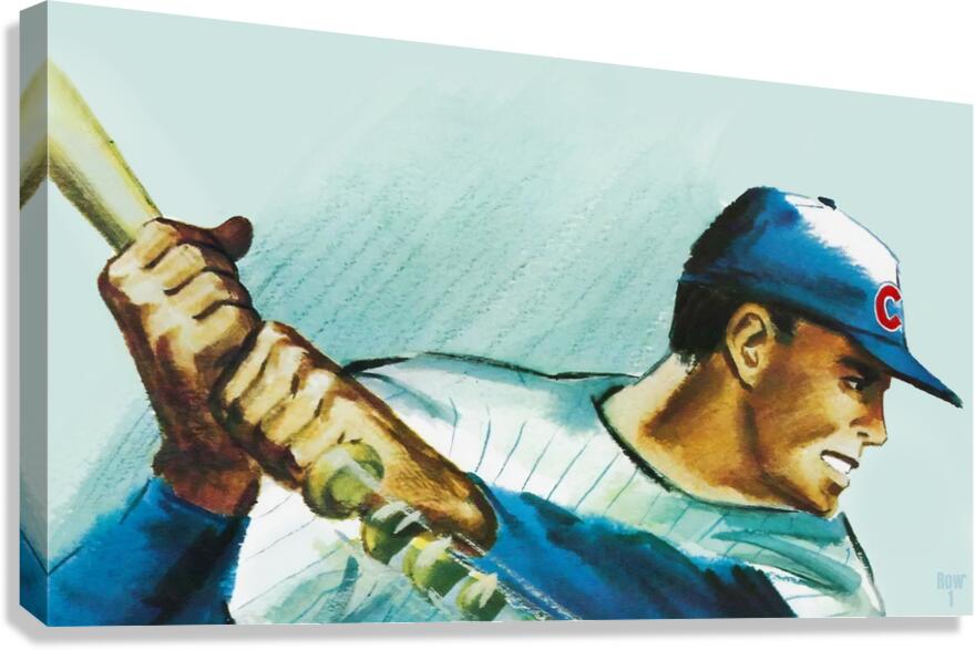 Chicago Cubs Throwback Art Canvas Print