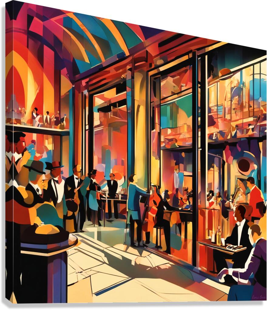 Jazz Music Night Canvas Print