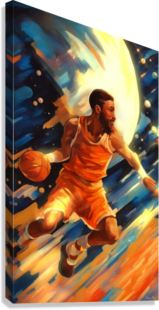 Out of This World Basketball Player  Canvas Print