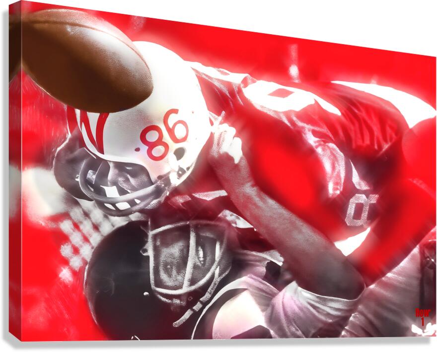 wisconsin football art remix  Canvas Print