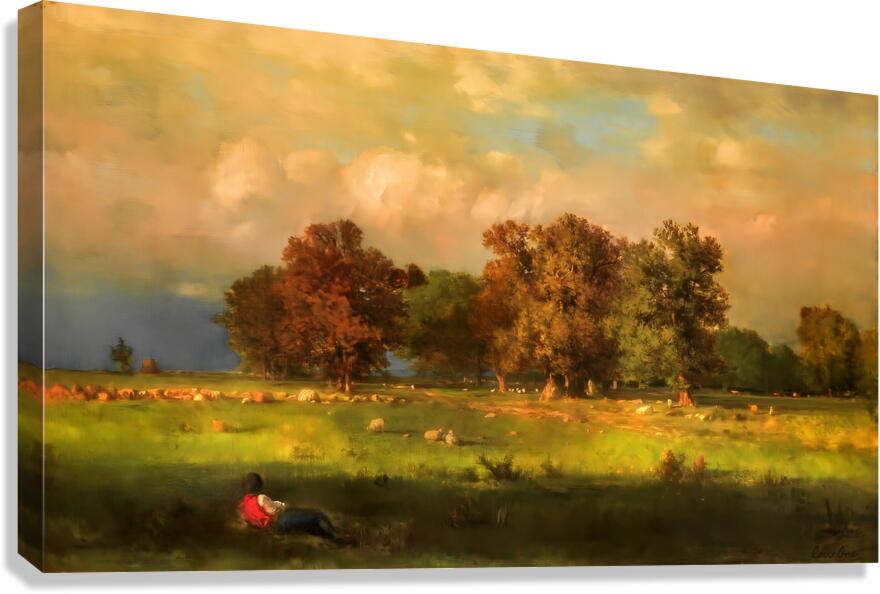 Durham Connecticut by George Inness Canvas Print