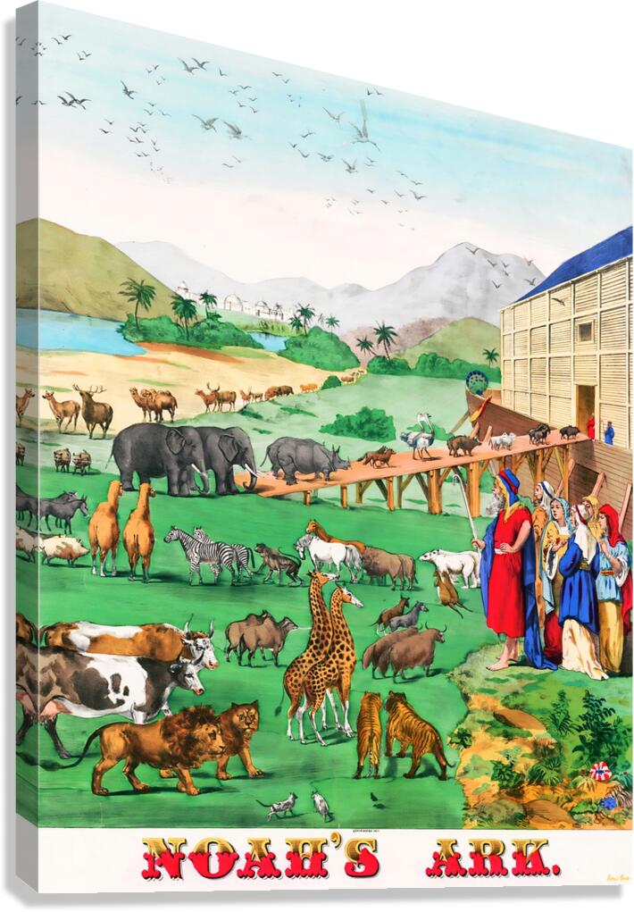 1899 noahs ark arthc tunison Canvas Print