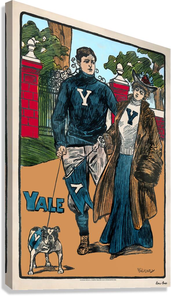 1902 yale art laskey Canvas Print