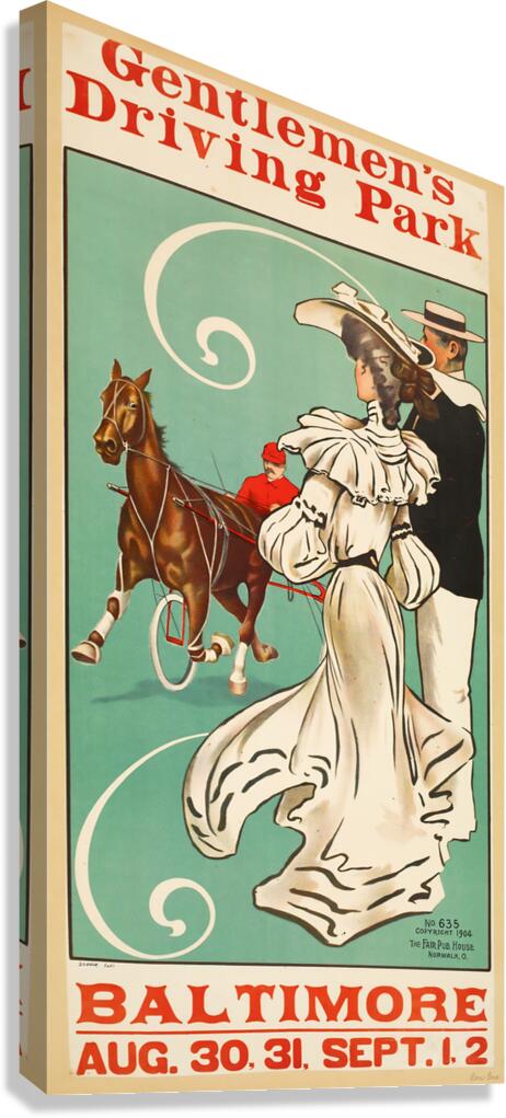 1904 baltimore gentlemens driving park Canvas Print