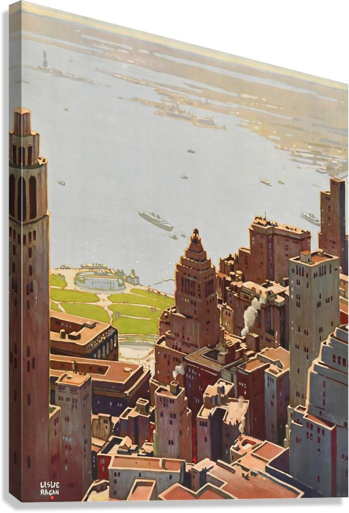 new york city art leslie ragan Canvas Print