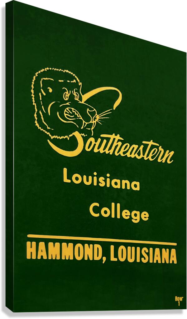 vintage southeastern college lions art Canvas Print