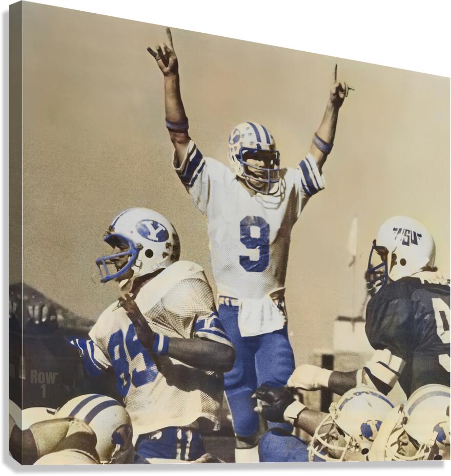 byu jim mcmahon qb art row1 by Row One Brand Wall Art