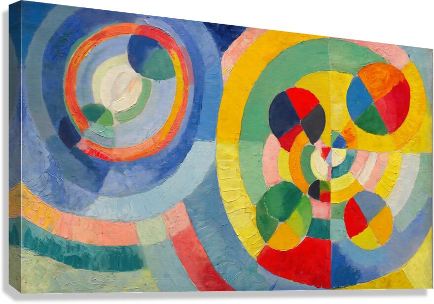 circular forms 1930 roberty delauney Canvas Print