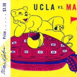1954 Maryland vs. UCLA Football Ticket Art