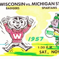 1957 Wisconsin Badgers vs. Michigan State  Spartans