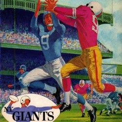 1960 Dallas Cowboys vs. New York Giants Football Program Art