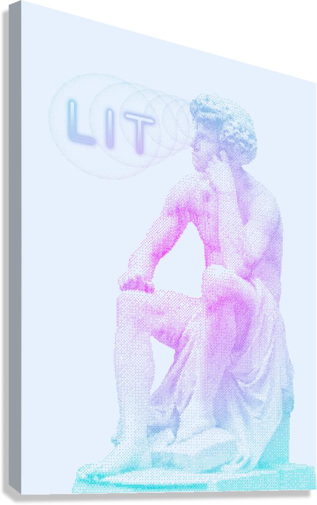 Lit Thinker Canvas Print