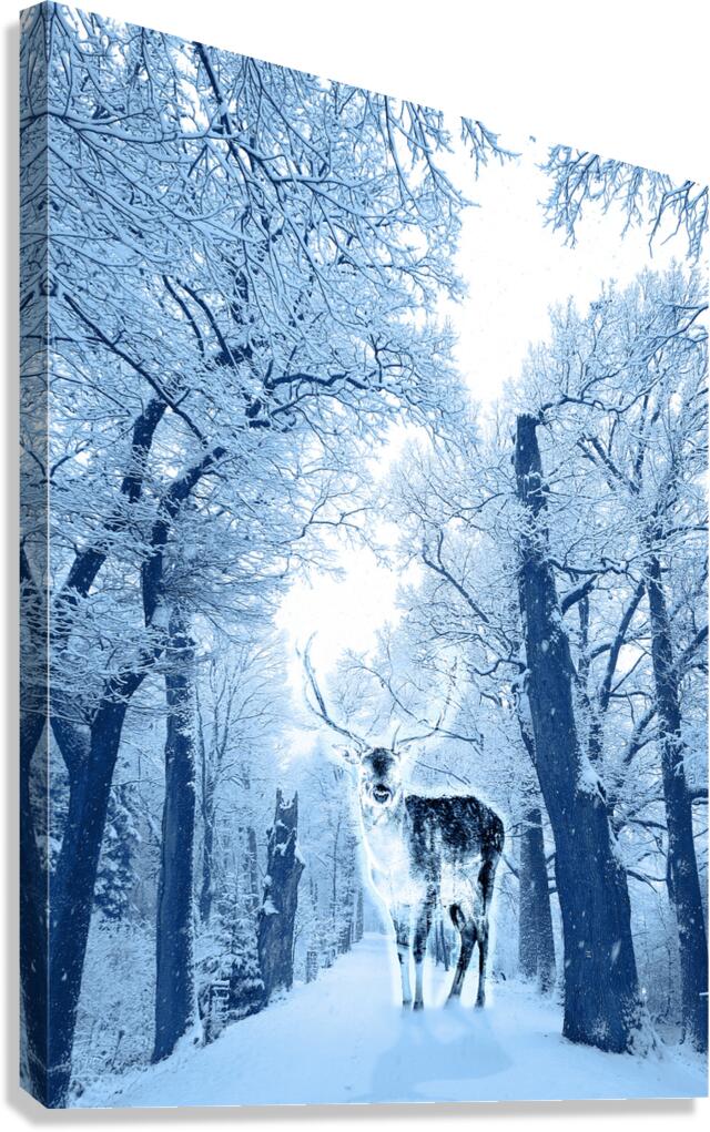 Cosmic Deer Canvas Print
