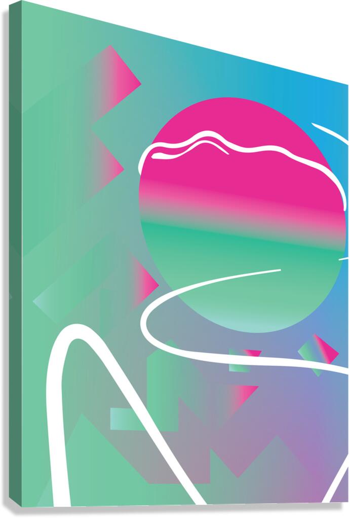Geometric Space Canvas Print