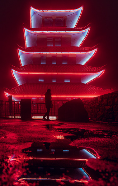 Reading Pagoda Print