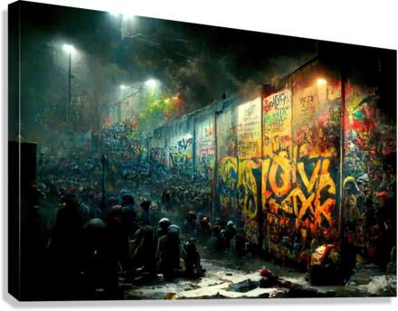 Graffiti Wall Canvas Print