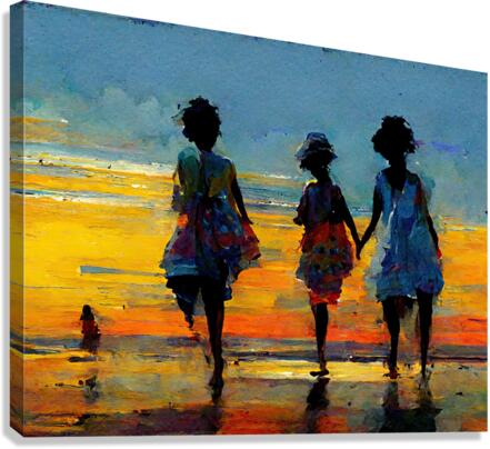 Strolling Sister Canvas Print
