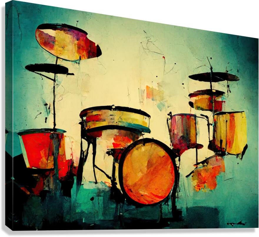 Abstract Drumset  Canvas Print
