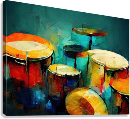 Abstract Drumset  Canvas Print