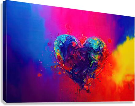 Rainbow Heart Canvas Print