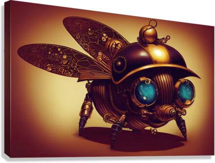 Steampunk Bumblebee Canvas Print